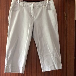 TANJAY Grey Capris Size 12